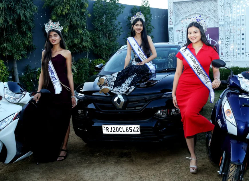 अनंता मिस इंडिया ग्लैम 2026: जयपुर में विजेताओं को सौंपी गईं कारें, स्कूटी और नकद पुरस्कार